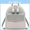 Versatile Pu Leather Mini Backpack Purse For Women And Girls With Clear Texture Finish