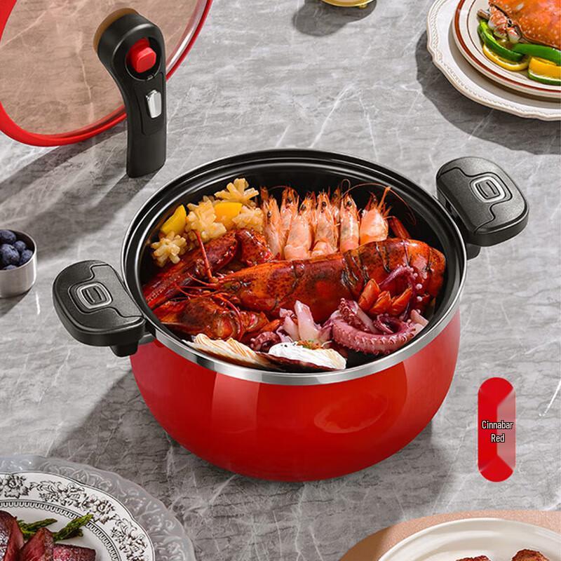 Deselang Enamel Cast Iron Micro-Pressure Soup Pot