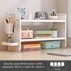 New Simple Design Hole Board Bookcase Modern Style Open Top Tabletop Shelving Easy Assembly Desktop Bookcase Home Office