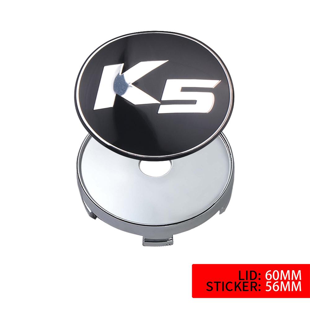 2026 Hot Car Sticker 4PC 56mm 60mm Car Wheel Center Covers Sticker Hub Cap Decoration For KIA Ceed Sorento K5 Rio Sportage Soul