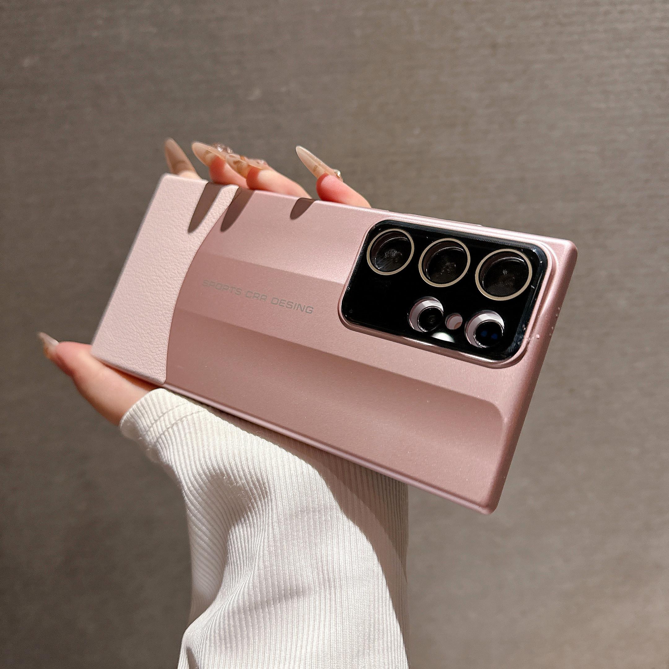 

Кожаный чехол для телефона Samsung Galaxy S25 S24 Ultra S23 Plus с защитой от падений, жесткий пластиковый чехол For Samsung Galaxy S24 Ultra