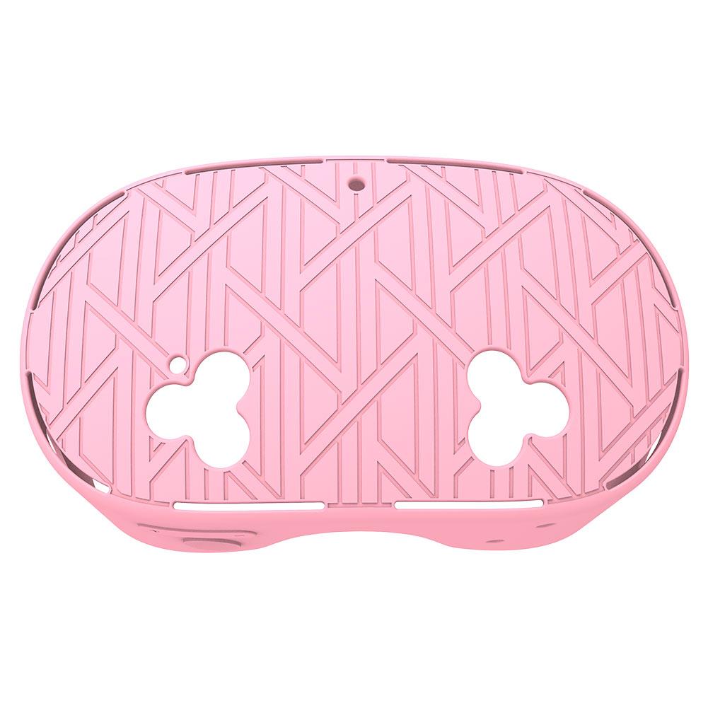 

Силиконовый чехол для VR-гарнитуры Дышащий силиконовый чехол для VR Защитный чехол от падений и пыли для Meta Quest 3S VR Аксессуары розовый