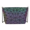 3pcs/set PU Geometric Luminous Shoulder Bag Crossbody Bag for Women Holographic Reflective Bag Set