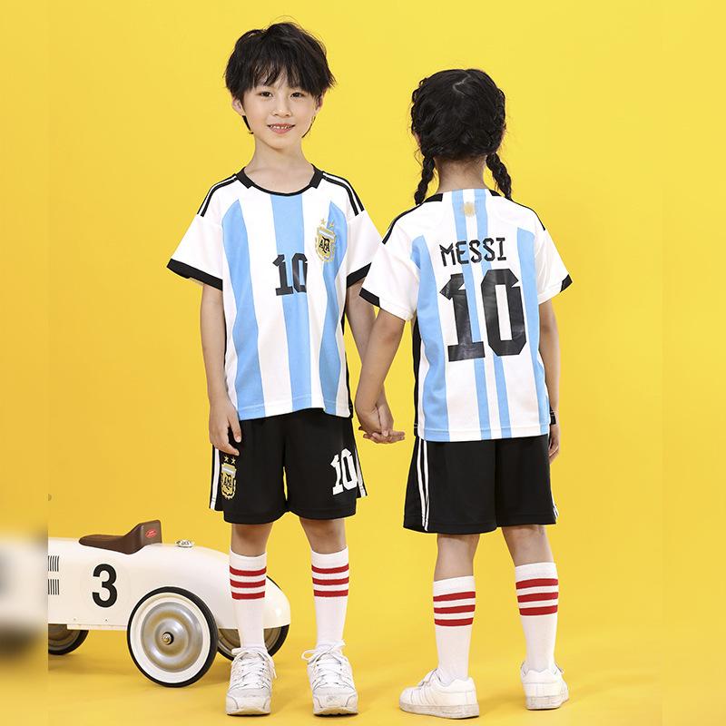Children s football jersey men s and women s suit C Ronaldo Real Madrid Yamal Argentina Messi Mbappe Barcelona jersey wholesale 14#