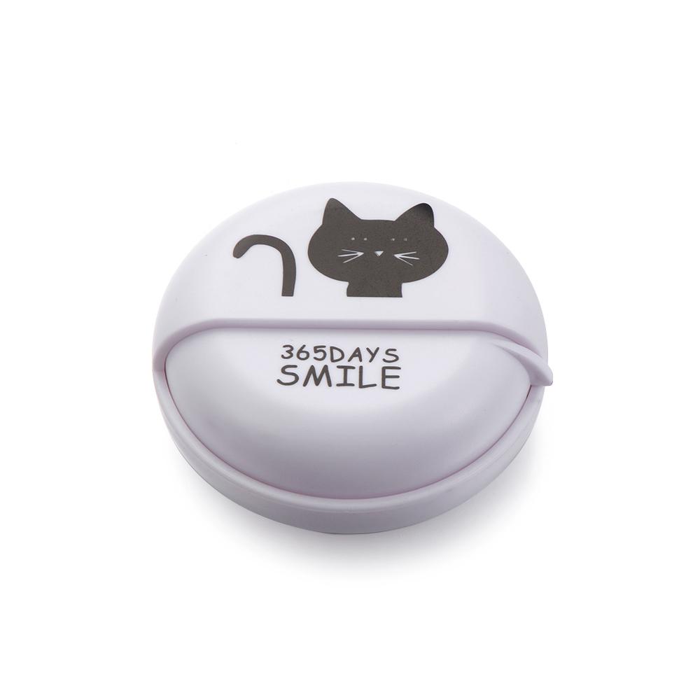 1pcs Headphone Cable Box Round Headphone Storage Box Rotating Cover Earphone Container Home Accessories Cute Data Line Box Case