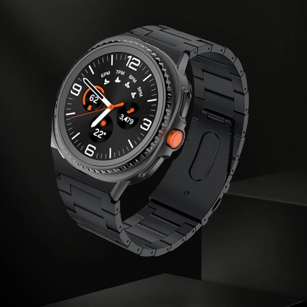 Kovový titanový řemínek pro Samsung Galaxy Watch Ultra 2025 Lehký nerezový náramek Galaxy Watch 8-8 Classic 40mm 44mm 46mm