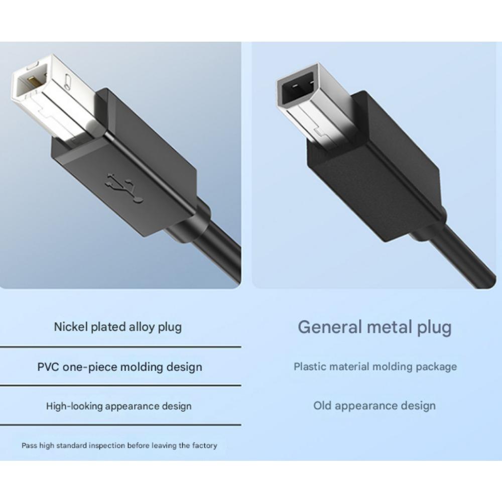 USB2.0 Printer Cable Full Copper Square Port Printer Data Cable Computer Connection Cable USB Printer Cable