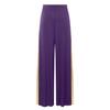 Womens Liturgical Dance Pants Metallic High Waist Elastic Waistband Wide Leg Loose Performance Trousers