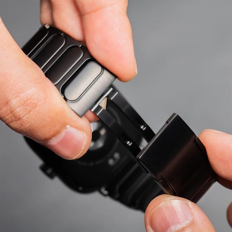 New Titanium metal Watch Strap For Xiaomi mi Band 9 Pro/8 Pro Luxury metal replacement strap For Redmi Watch 6 5 4 Watchband
