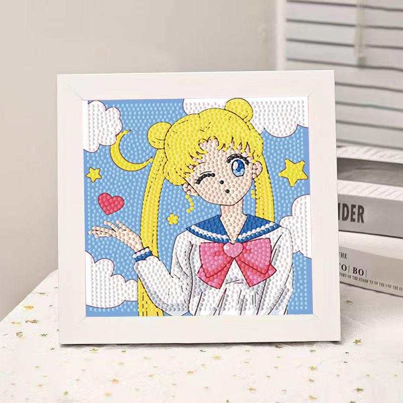 High-End Diamond Painting Diy Van Gogh Starry Sky Cat Creative Handmade Toy Table Decoration Diamond Painting With Frame