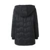Women's Long Puffer Coat Winter Fleece Lined Thickened Down Jacket Windproof Warm Quilted Parka Zip Up Hooded Outerwear