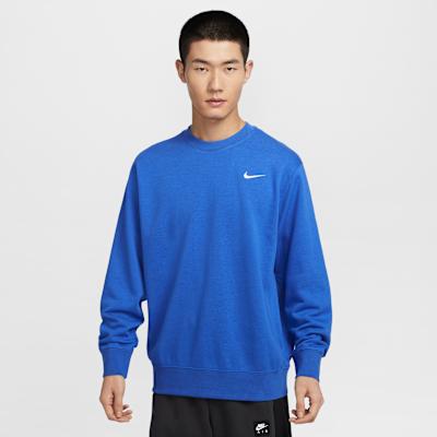 Nike Club Sweatshirts Men s Royal Blue Crew Neck Moderate Regular S