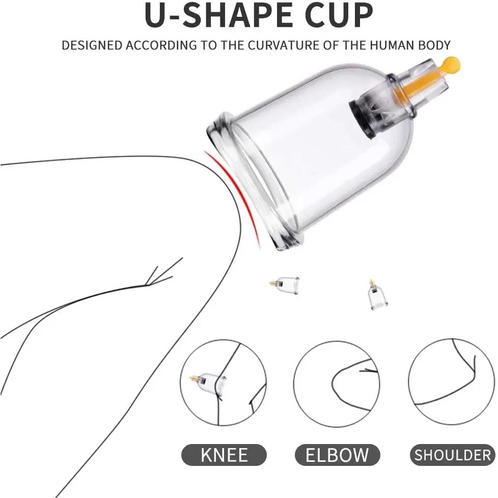 1BOXCupping Therapy Vacuum Cupping Set Suction Cups Massage Chinese Medicine Anti Cellulite Physiotherapy Jars For Body Massager