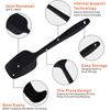 LMETJMA 28cm Silicone Spatulas Heat Resistant Spoon Spatula Non-Stick Spoonula Flexible Scrapers Baking Mixing Tool JT20