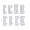 9Pcs Alignment Ruler Set Centering Guide Contour Design DIY T?Shirt Round?Neck V?Neck Sewing Ruler