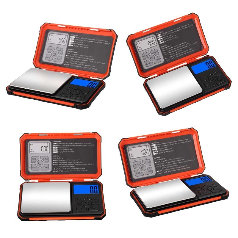 Digital Pocket Scale 100/200/300/500/1000g Jewelry Gram Scale 7 Units Conversion Calibration Weight Electronic Scale