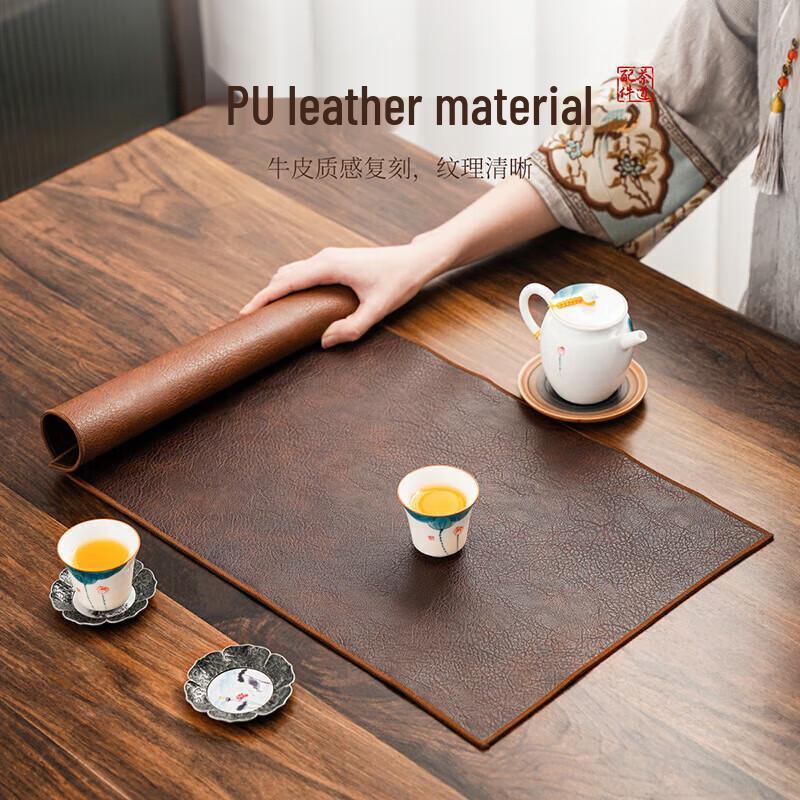 Waterproof Leather Tea Table Runner