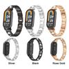 Mi Band 10 Bracelet Diamond Metal Slim Dressy Wrist Band for Xiaomi Smart Band 9 8 Wristband Bling for Women Watchband Strap Alloy Silver