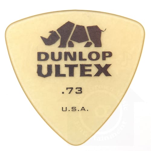 Jim Dunlop Ultex Triangle Picks (12-Pack) - 0.73mm Ultex Triangle Picks & Musent Custom Players Picks | 426B073-ULT-12P