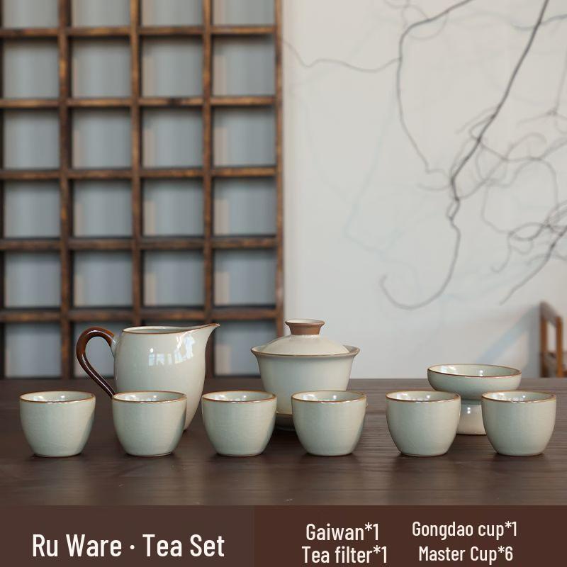 Tea Xun Kiln Ceramic Gaiwan Tea Set