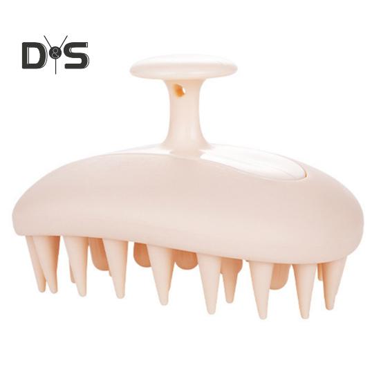 

Массажная щетка для шампуня с мягкой щетиной, эргономичная ручка, портативная, для путешествий, для мужчин и женщин, для роста волос, отшелушивающая щетка для кожи головы, скруббер, щетка для чистки бежевый