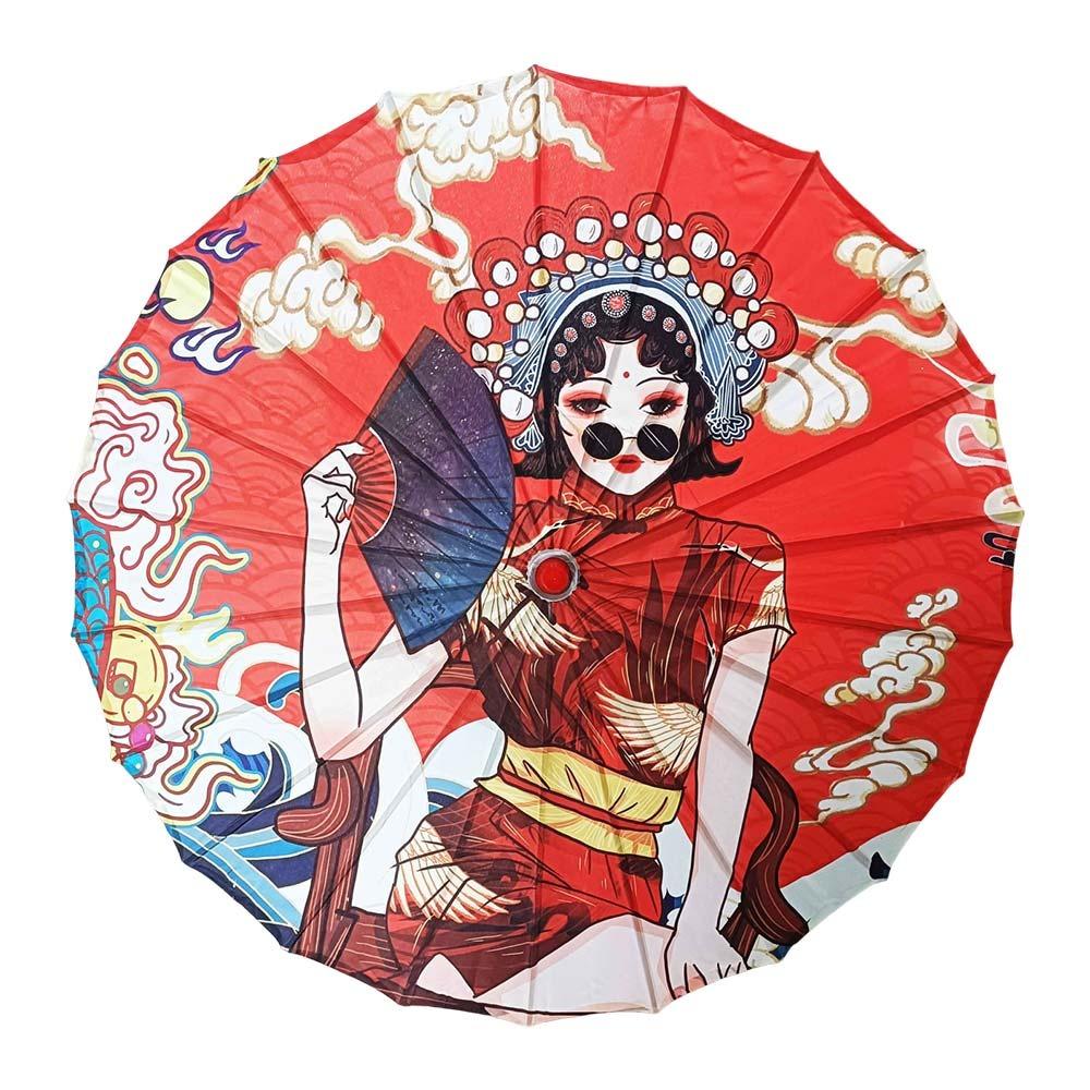 Chinese Antique Style Women Decorative Umbrella Bridesmaids Party Scenery