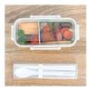 OSK DISH UP LUNCH Lunch Box Two-tier Pink [PCW-600S] Dishwasher Safe, Microwave Safe, with Partitions