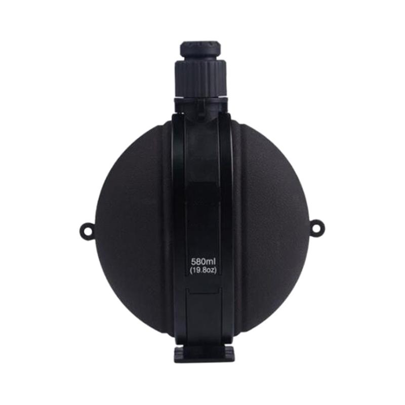 

Silicone Water Bottle Leakproof Sport Hikings Outdoor Water Bottle with D Hook чёрный