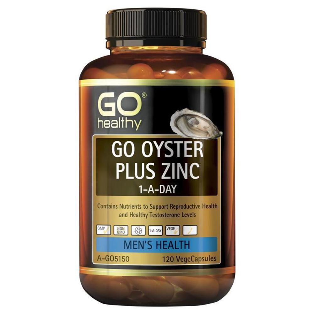 GO Healthy Oyster Plus Zinc 1 A Day 120 Vege Capsules