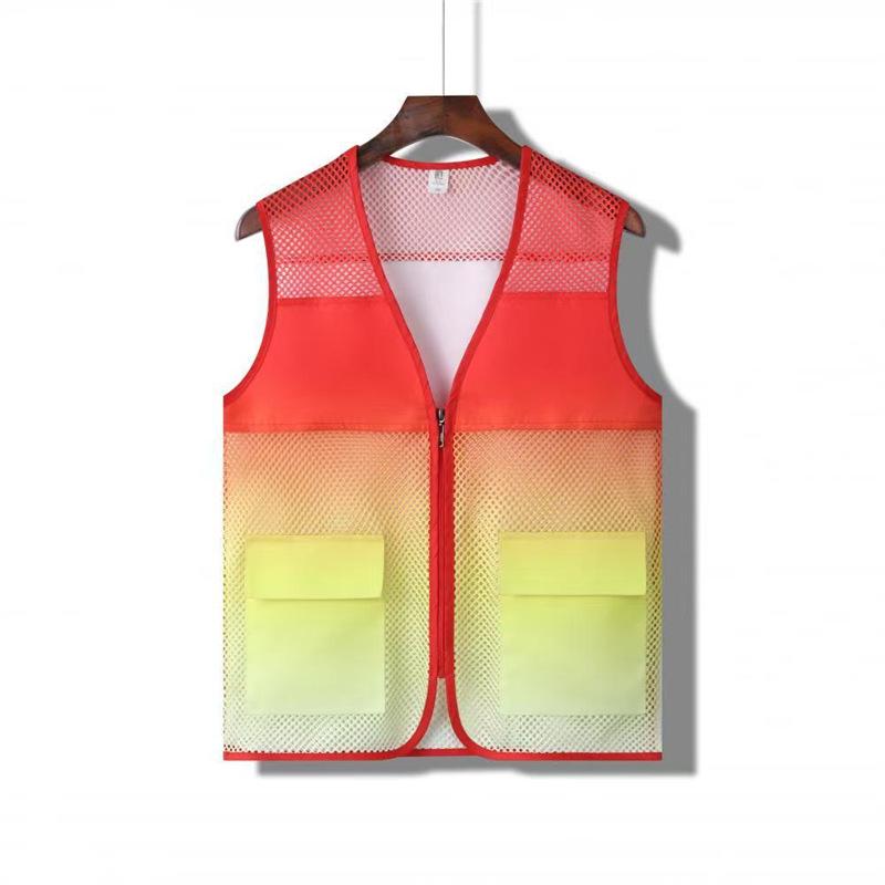 Custom Breathable Mesh Vest with Logo for Volunteer and Promotional Activities