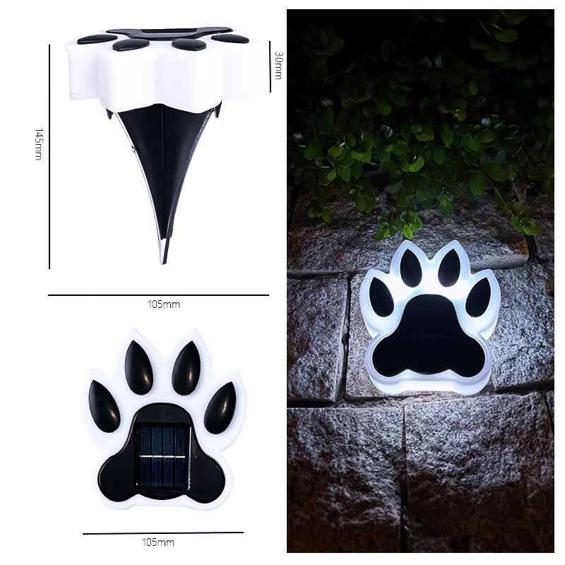 Lishi Solar Bear Paw Garden Lights (2-Pack)