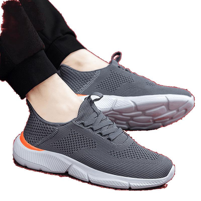 Elderly shoes men's non-slip soft sole lightweight flat bottom dad middle-aged and elderly walking shoes spring and summer leisure