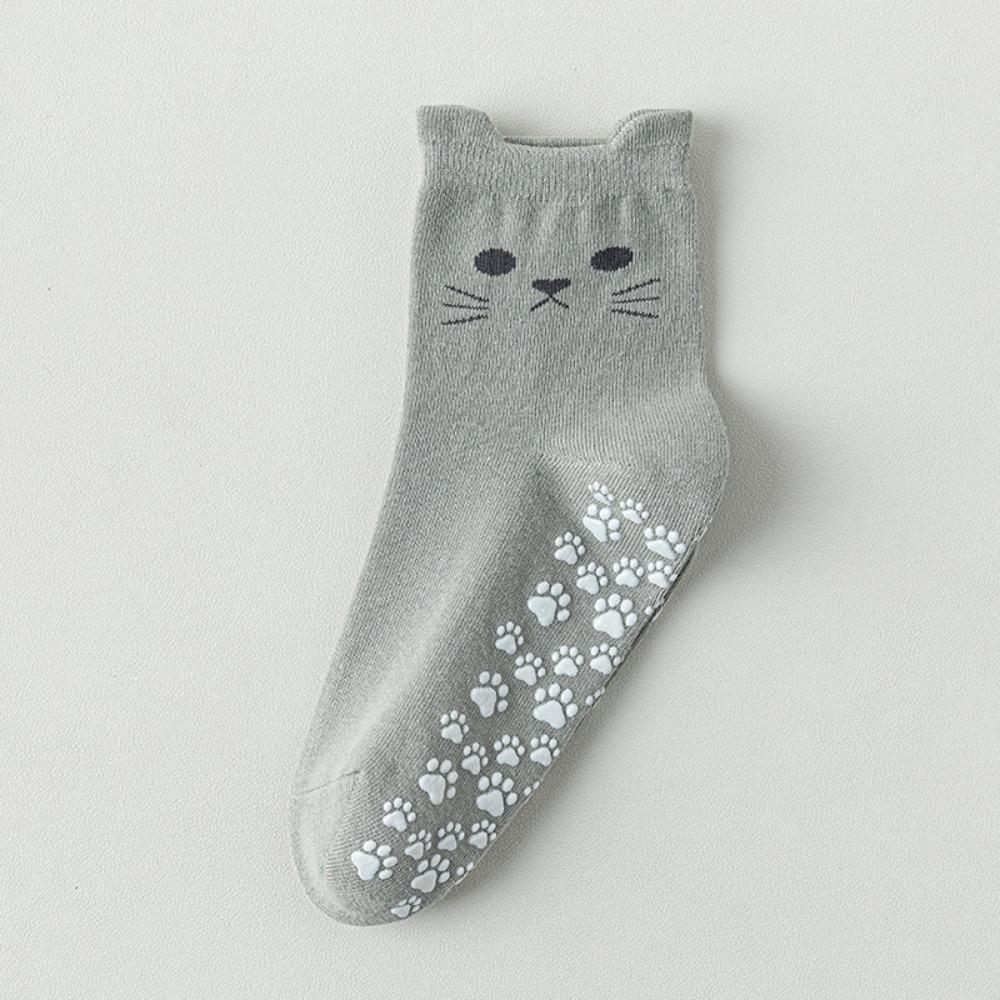 Cotton Yoga Socks Breathable Mid Tube Socks New Cat Embroidery Socks