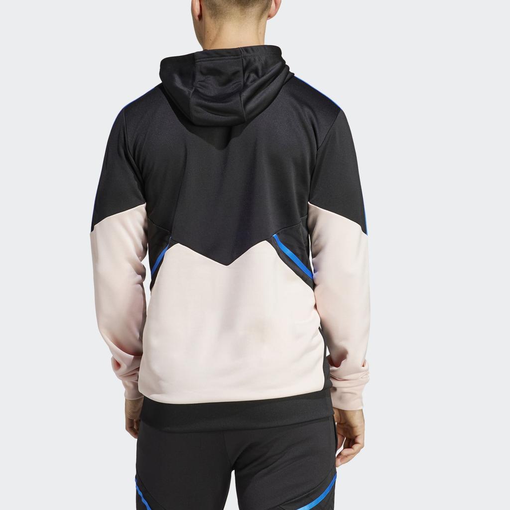 Adidas Casual Hooded Half-Zip Long Sleeve Sweatshirt Men Sweatshirts Black HT4295
