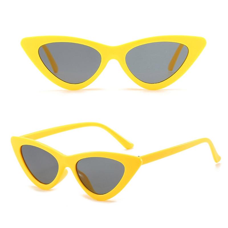 Personality Trend Flame Shaped Cat Eye Sun Glasses Fashionable Outdoor Shade AntiUV Sunglasses for Riding Travel Driving