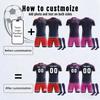 Men Soccer Jersey Set Short Sleeve Breathable Athletic Training Uniform with Shorts and Socks for Sports Teams Clubs