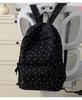 Schoolbag Corduroy Bow Junior High School Student School Bag Women's Large Capacity Versatile Backpack Japanese Burden Reduction Travel Backpack
