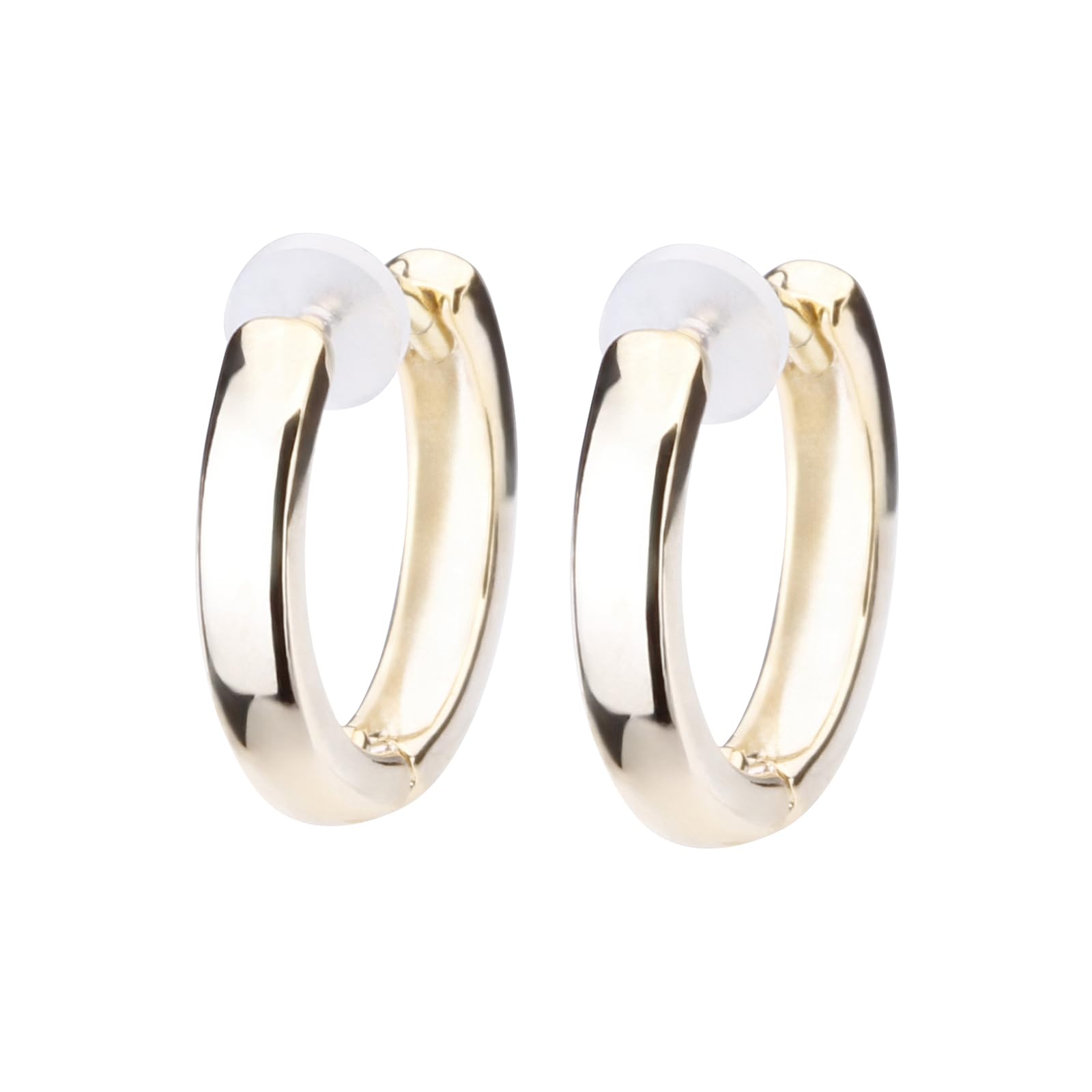 

LOKUMI Made in K18 Hoop Plain Earrings, Japan, 18K, Post, K18, Hypoallergenic, Hoop, Small, Earrings, Catchless, One-touch, Ring, Small, Small,