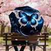 1 Stück Schmetterling Nacht Automatisches Öffnungs-/Schließschirm mit Winddichtigkeit, stabiles Dach mit 8 Speichen, langlebige Speichen, modisches Design, Outdoor-Accessoire, lustiger Prin