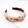 Ethnic Hair Hoop Decorative Boho Embroidery Headband Bohemian Hair Accessory Ethnic Embroidery Tape Headband For Weddings