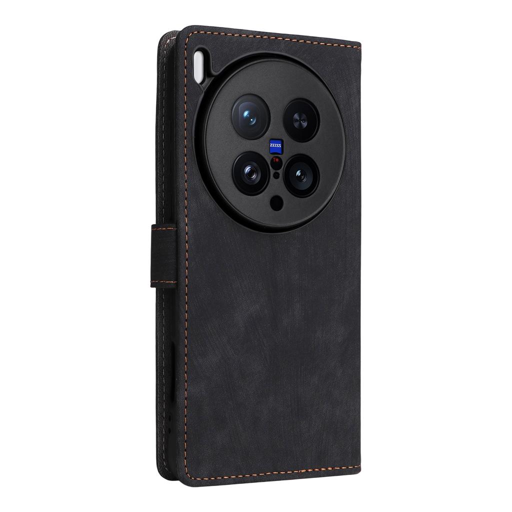 For Vivo X200 Ultra 5G Case Wallet RFID Blocking PU Leather Phone Cover Stand with Strap