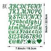 1 Inch Handwritten Letter Sticker Gold Sand Silver Sand Shiny Stout Waterproof Gift Greeting Card DIY Alphanumeric Sticker