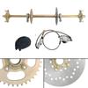 32" ATV Quad Go Kart Rear Live Axle Kit Sprocket Brake Wheel Hub Brake Assembly