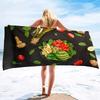 Vegetable Series Seaside Vacation Beach Towel Swimming Bath Towel Microfiber Sports Towel