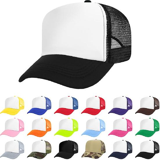 TopTie Kids 5 Panel Trucker Cap Mesh Snapback Hat Foam Front for Boys Girls Aged 3-7 Years Old