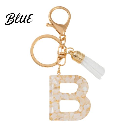 Key Holder For Backpack Keychain Pendant Letter A-Z Charm with Tassel