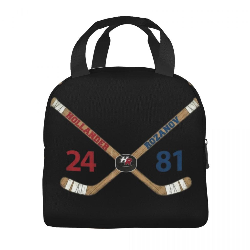 Heated Rivalry Humorous Insulated Lunch Bag Hollander and Ilya Rozanov Storage Food Box Portable Cooler Thermal Lunch Boxes
