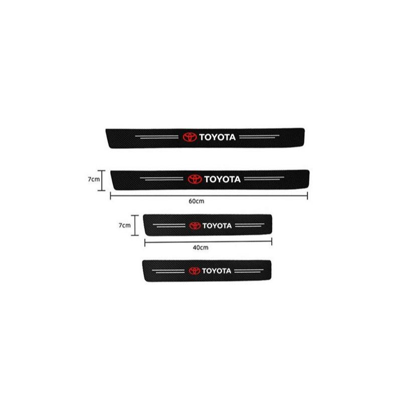 Car Door Sill Protection Sticker Scratch Wear Resistant for Toyota Yaris CHR Corolla Rav4 Hilux Land Cruiser Accessories