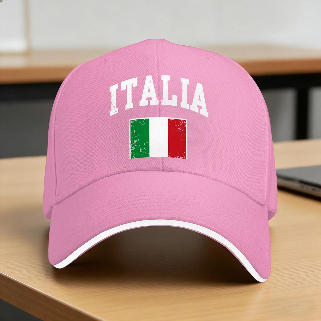 Summer Italia Italian Flag Vintage Baseball Cap  Hiking Fishing Casual CustomHip Hop Hats WoUnisex Unisex Dropshipping Baseball Caps