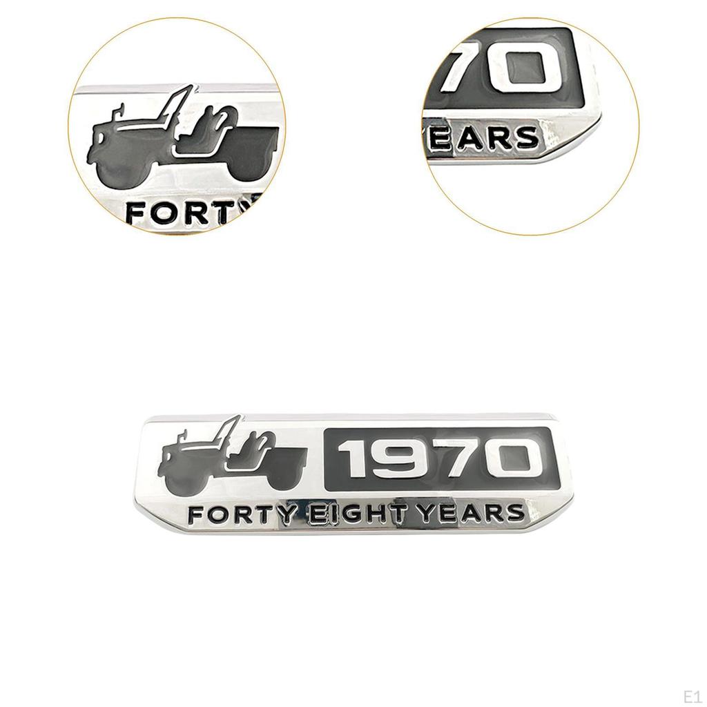 Car Commemorative Sticker 1970 Anniversary Decoration Truck Exterior Accessories Embossed
